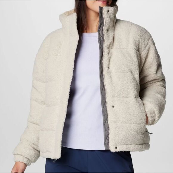 🐢 Columbia Women's Sherpa Ruby Falls™ Novelty Jacket NWT Fuzzy Teddy Bear Coat! - Picture 1 of 17